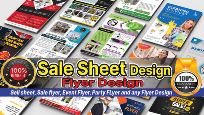Sale sheet design, flyer sell sheet design, church event flyer in 4hrs ...