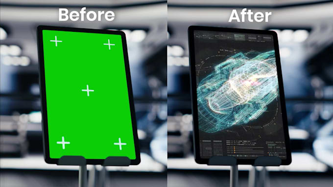 replace phone laptop TV screens with motion tracking