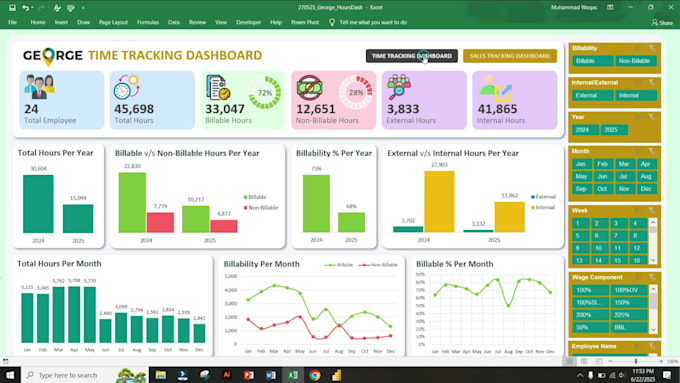 design professional excel dashboard