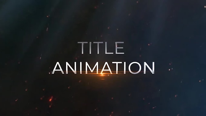 create motion title animation for your video