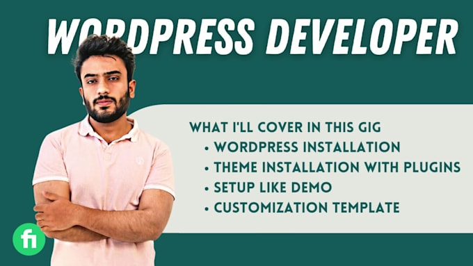 install wordpress theme setup demo and do customization