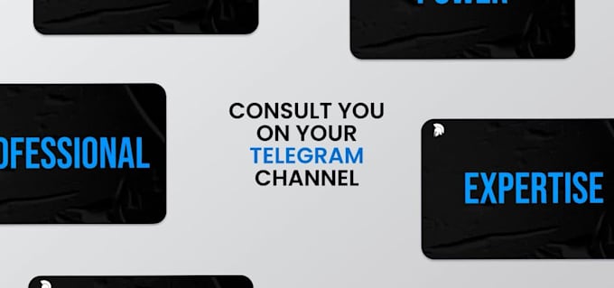 consult you on your telegram channel as a telegram expert