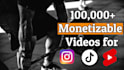 create 100 monetizable youtube short videos