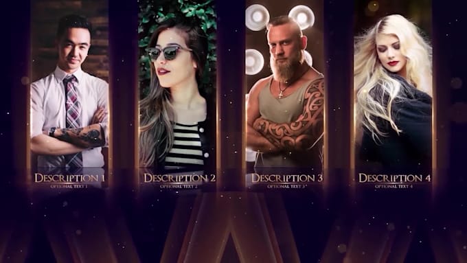 Top 5! I will make luxury award show and event graphic video packages  for $20