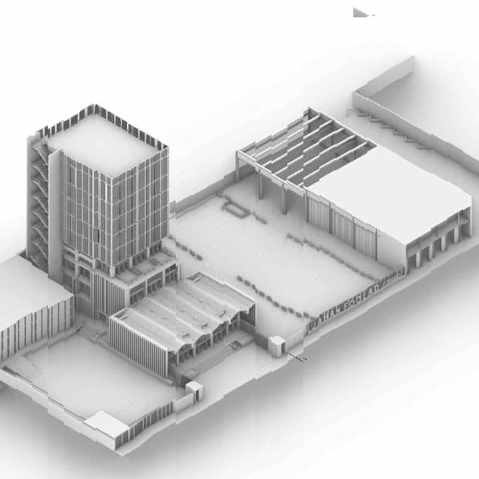 create 3d architectural models using rhinoceros, sketchup and revit