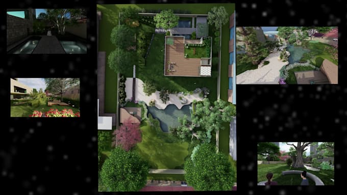 create landscape architecture design with lighting design