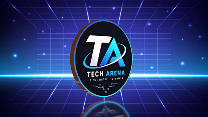 create shiny metallic 3d spinning animation with your logo or text