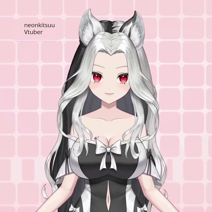 design live2d vtuber model, live2d rigging, nsfw vtuber character in anime style