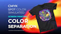 do color separation and vector tracing for screen printing