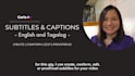 create or proofread subtitles or captions for your video
