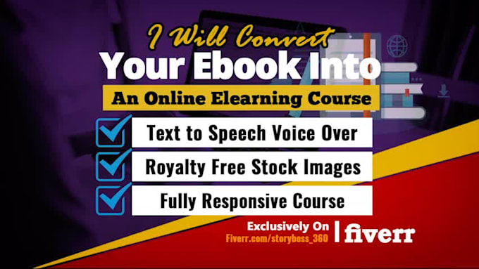 convert your ebook into an online elearning course