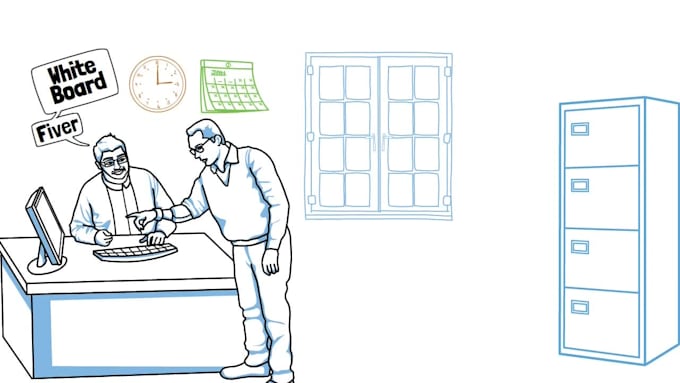 create custom whiteboard animations explainer doodle video