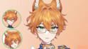 create live2d vtuber,2d v tuber, male and female vtuber,furry sticker
