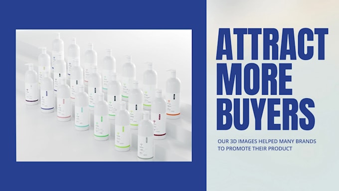 do 3d bottle mockup rendering for listing image or amazon