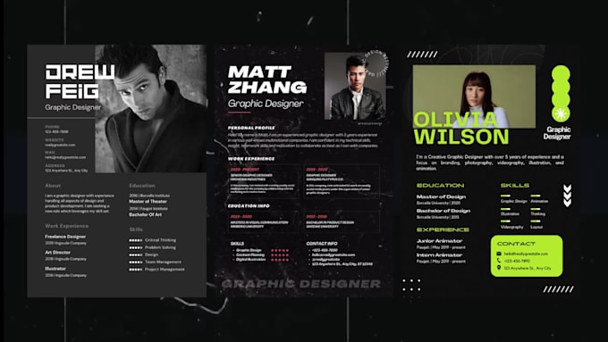 Make professional resume design and modern cv template by Wasif_malikk ...
