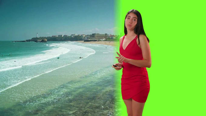 remove green screen background professionally