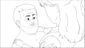 create 2d traditional animation, frame by frame, line art, character animation