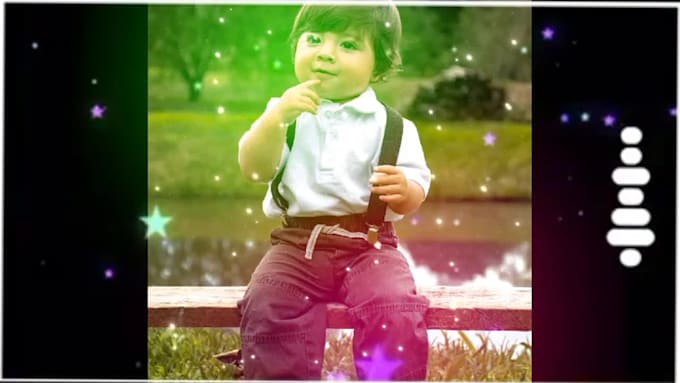 convert a picture, or image, slideshow video with background music, animation