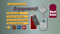 design clothing label, neck label and hang tag