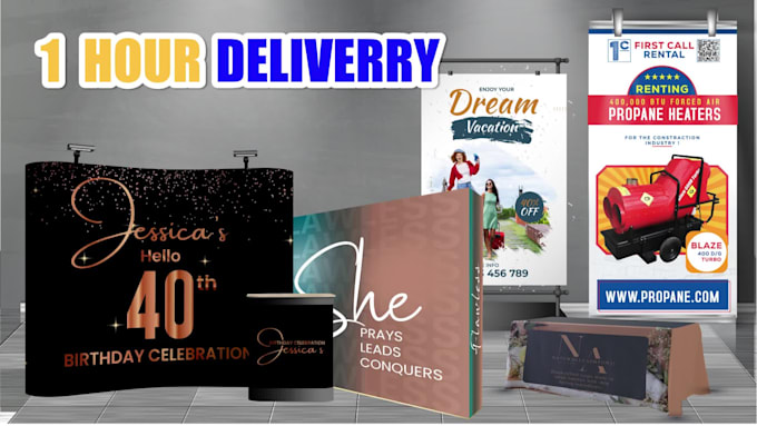 trade show banner backdrop design booth exhibition retractable outdoor banner