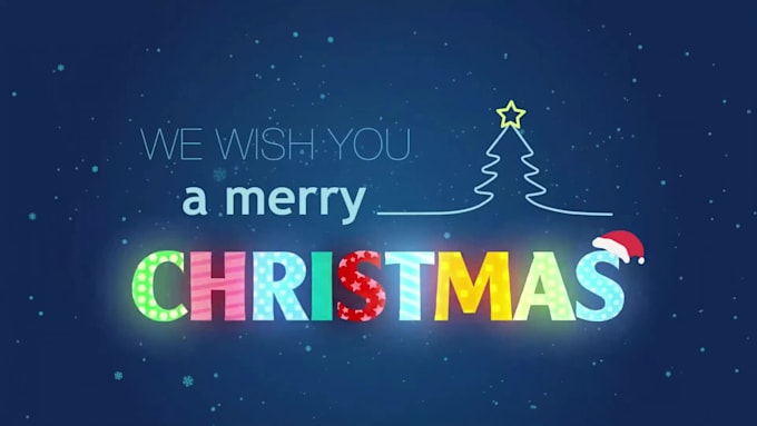 create a christmas lyric video for your song