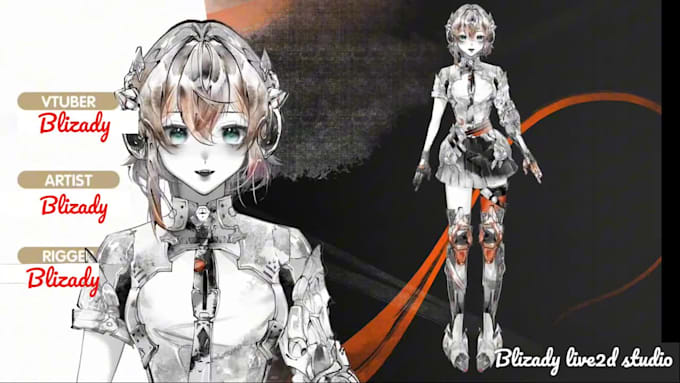 draw and rig 2d vtuber model 3d vtuber rigging pngtuber model vtuber commission