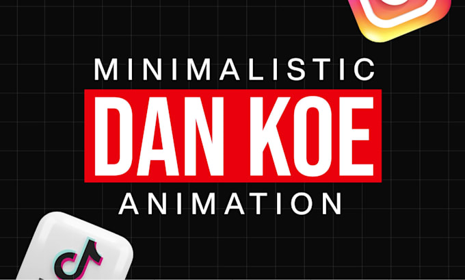 create dan koe style animation for reels and tiktok