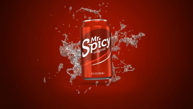 make soda can animation with your layout