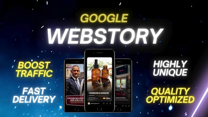create 30 seo google web stories for you