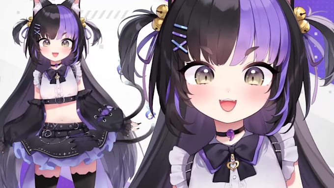 design and rig live2d vtuber model chibi vtuber model anime avatar for streaming