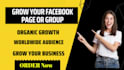 promote your facebook page group or product organically