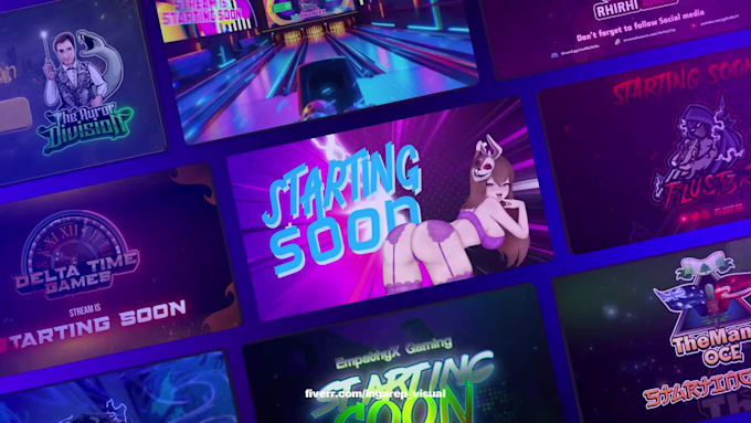 Design Animated Screen Overlay Brb Facecam For Twitch By Ingarep