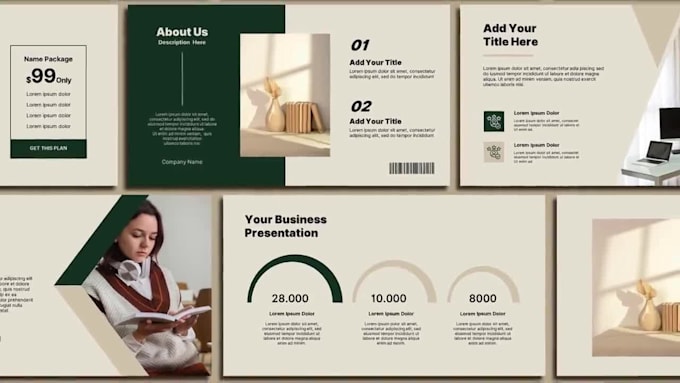 design powerpoint presentation investor pitch deck company profile business plan