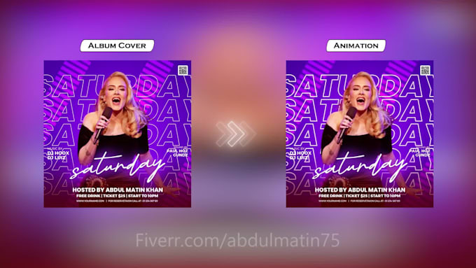 animate your album cover animation for motion spotify canvas
