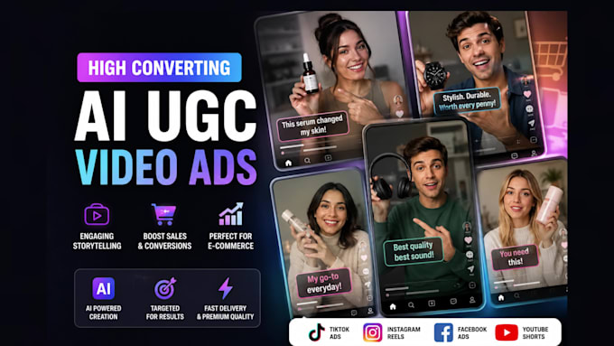 make high converting ai ugc video ads for ecommerce