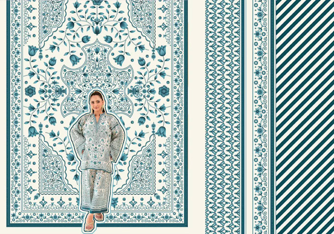 design luxury silk scarf, kaftan, tunic and coord set prints