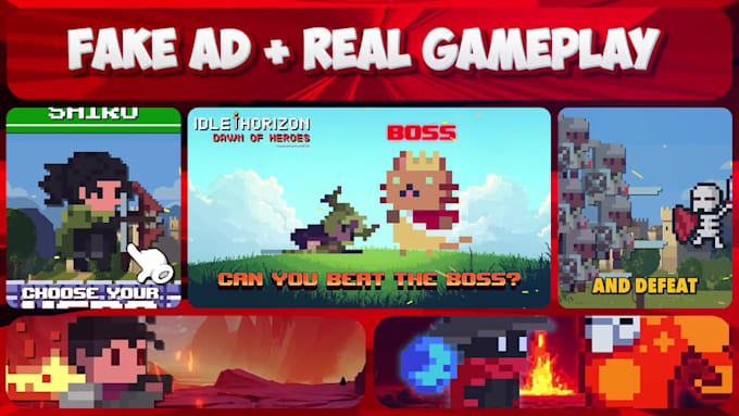 make mobile game ads with high CTR animated intro hook
