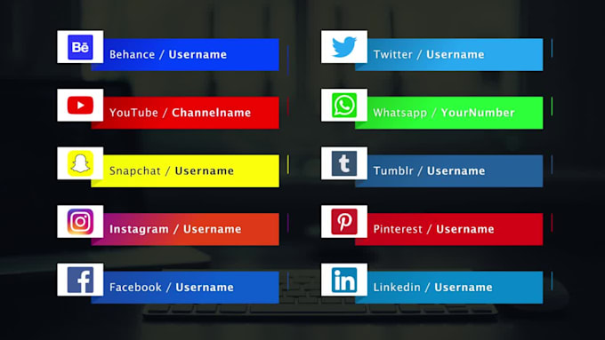 Design Social Media Lower Thirds For Your Youtube Videos By Lakithpl Fiverr
