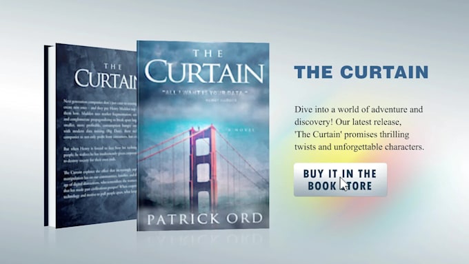 create book trailer, 3d book promo, magazine promo video for new year sale 2026