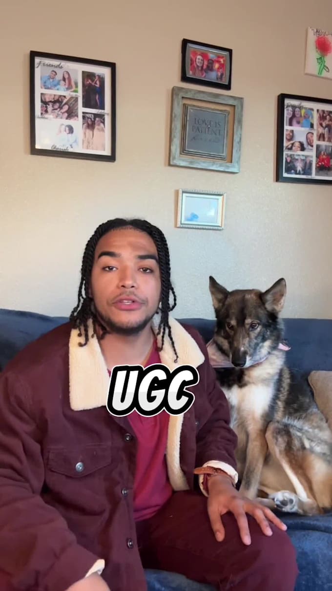 create dog ugc video ads for tiktok or instagram