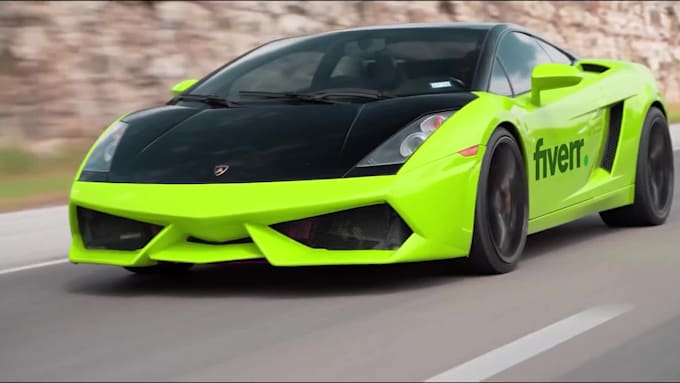 put your logo lamborghini advertising car video