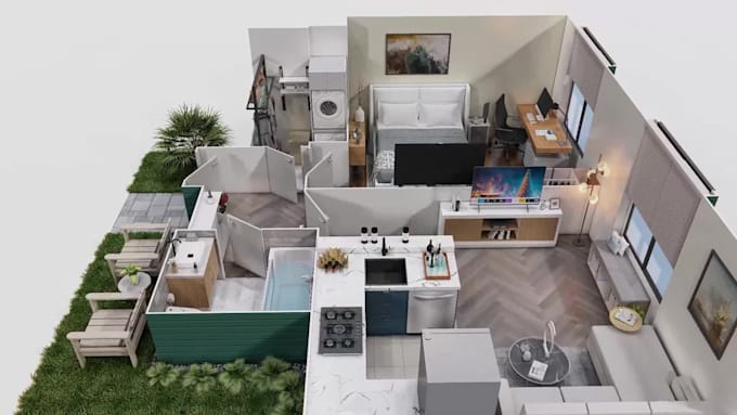 do 3d floor plan, interior, exterior, walkthrough