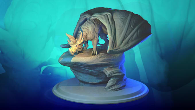 model and 3d print a custom character or monster
