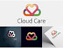 design flat technology consulting database server cloud logo