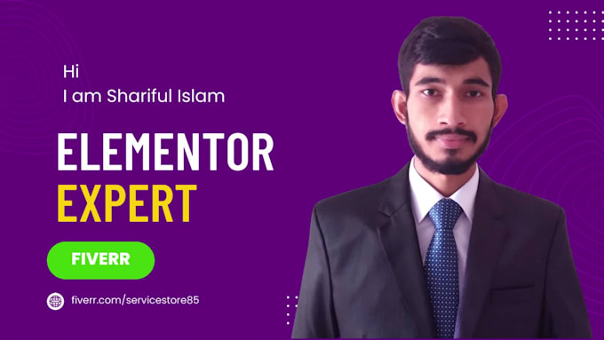 be your elementor expert to fix elementor issues and design elementor website