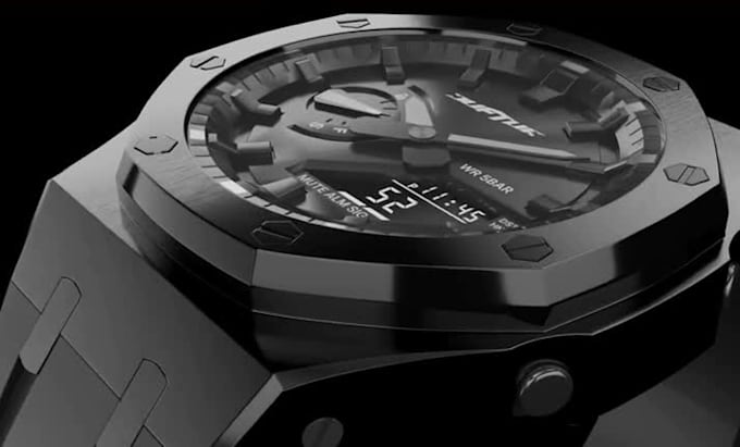 do realistic 3d watch animation, 3d watch rendering, 3d modelling, 3d video ads