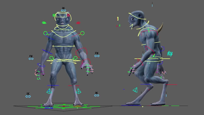 do 3d character rig in maya