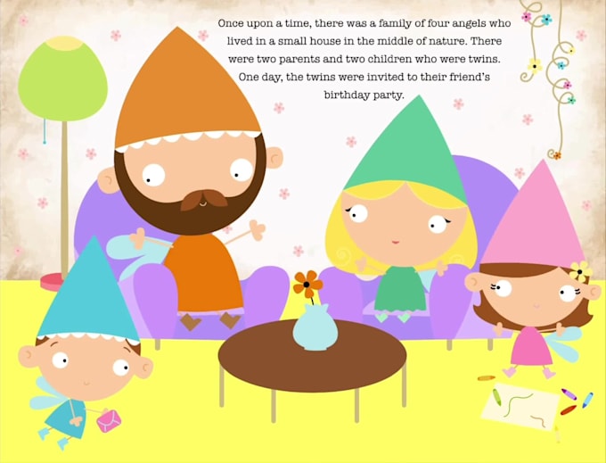 animate child book promotion video or trailer with page flip