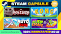custom hand drawn steam capsule art for your indie game