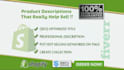 write SEO optimized shopify product descriptions to rank higher and drive sales